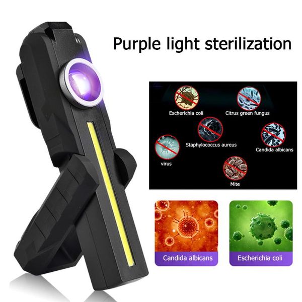 led uv disinfection practical multi-functional classic portable durable folding working camp electric torch
led uv disinfection practical multi-functional classic portable durable folding working camp electric torch