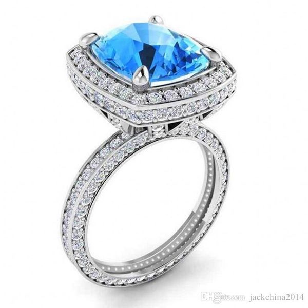 size 6-10 vintage fashion jewelry 925 sterling silver cushion shape blue sapphire cz diamond eternity pave cz women wedding bridal ring gift, Slivery;golden
size 6-10 vintage fashion jewelry 925 sterling silver cushion shape blue sapphire cz diamond eternity pave cz women wedding bridal ring gift, Slivery;golden
