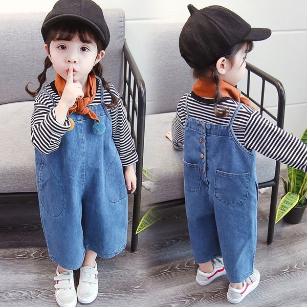 girls 2019 autumn new korean style children's denim wide leg belt girls' autumn pants children's loose belt pants, Blue
girls 2019 autumn new korean style children's denim wide leg belt girls' autumn pants children's loose belt pants, Blue