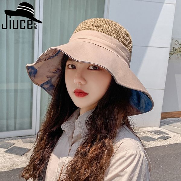 2020 new knitted stitching bow fisherman sun shade sun ink printing fisherman hat women's big hat, Blue;gray
2020 new knitted stitching bow fisherman sun shade sun ink printing fisherman hat women's big hat, Blue;gray
