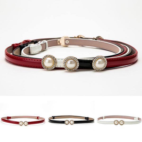 2020 black red white women belt 100*14cm double pearl buckle adjustable small belt pu leather dress waistband thin solid color, Black;brown
2020 black red white women belt 100*14cm double pearl buckle adjustable small belt pu leather dress waistband thin solid color, Black;brown