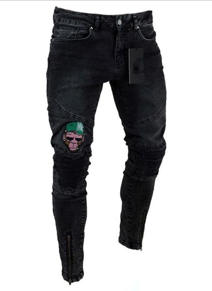 mens skinny jeans casual slim biker denim knee hole hiphop ripped pants washed fashion multiple choices z48a, Black
mens skinny jeans casual slim biker denim knee hole hiphop ripped pants washed fashion multiple choices z48a, Black