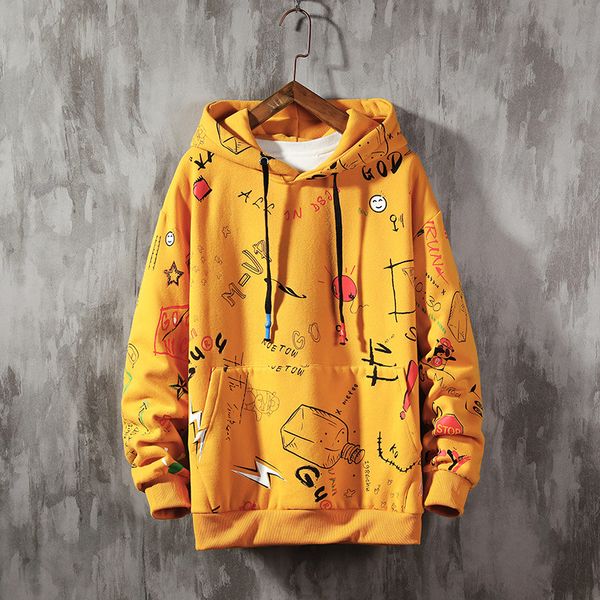 men's hoodies & sweatshirts mens fashion loose oversized graffiti sweatshirt hip hop japanese streetwear harajuku hoodie male, Black
men's hoodies & sweatshirts mens fashion loose oversized graffiti sweatshirt hip hop japanese streetwear harajuku hoodie male, Black