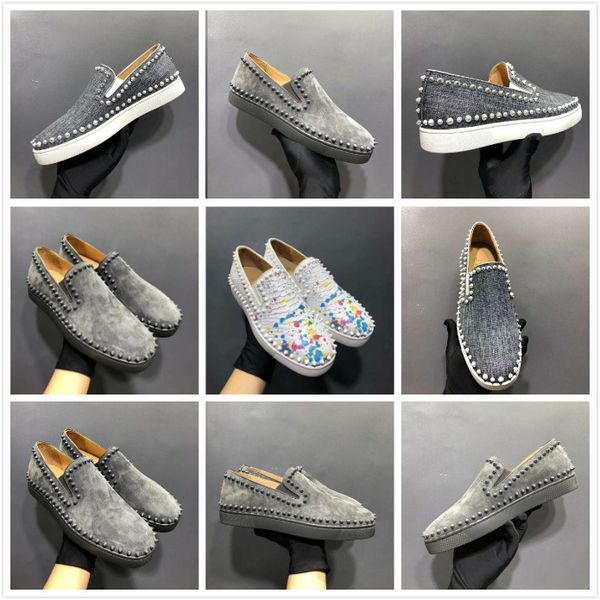 fashion suede men casual shoes rivet stud flat shoes low sneakers grey black red white lace outdoor men runway shoes
fashion suede men casual shoes rivet stud flat shoes low sneakers grey black red white lace outdoor men runway shoes
