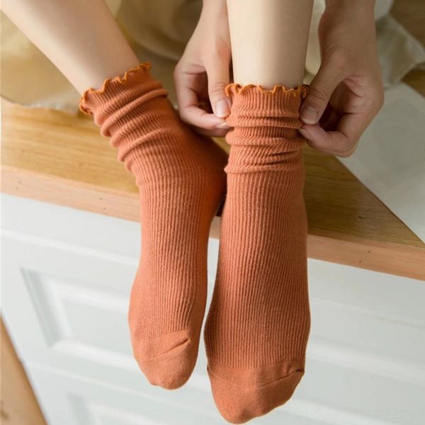 stacked wooden ear lace high-autumn lace socks and stockings cotton women's medium stockings women's loose socks, Pink;yellow
stacked wooden ear lace high-autumn lace socks and stockings cotton women's medium stockings women's loose socks, Pink;yellow