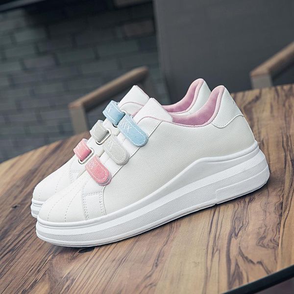 2019 autumn new korean version versatile velcro thick sole small white shoes female fashion student sports leisure single shoes female shoes, Black
2019 autumn new korean version versatile velcro thick sole small white shoes female fashion student sports leisure single shoes female shoes, Black