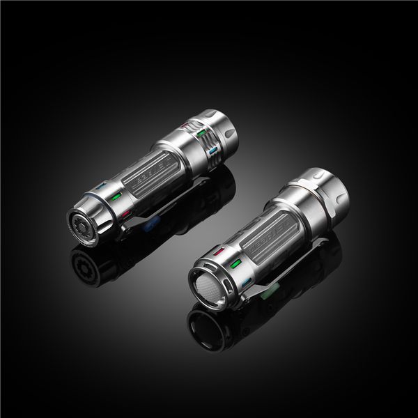 Jetbeam Dm25 Xpg3 Titaniums 5modes 1400lm Ipx8 Powered Indicator Tactical Led Lantern Torch Lamp Spotlights