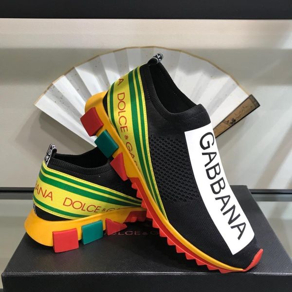 2019s new mesh socks casual letter sports flat round head a pedal men's low shoes original box delivery 38-4411, Black
2019s new mesh socks casual letter sports flat round head a pedal men's low shoes original box delivery 38-4411, Black