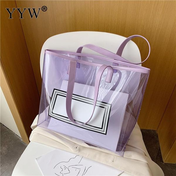 2020 pvc handbags transparent beach bags summer shopping bags casual totes bag women ladies shoulder bag large size open handbag
2020 pvc handbags transparent beach bags summer shopping bags casual totes bag women ladies shoulder bag large size open handbag