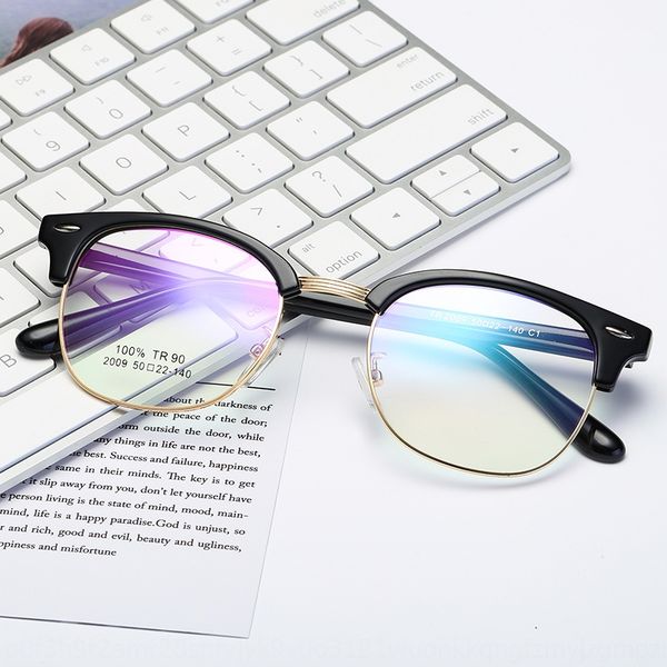 2019 new tr decorative half- frame men's and women's glasses frame myopia plain glasses 2009, Silver
2019 new tr decorative half- frame men's and women's glasses frame myopia plain glasses 2009, Silver