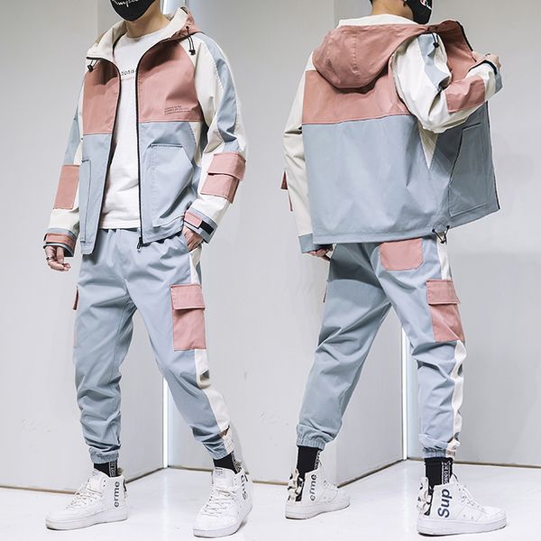 2020 mens streetwear tracksuit set men harajaku jacket + sweatpants man letter print 2 piece set hip hop outfits male jogger, Gray
2020 mens streetwear tracksuit set men harajaku jacket + sweatpants man letter print 2 piece set hip hop outfits male jogger, Gray