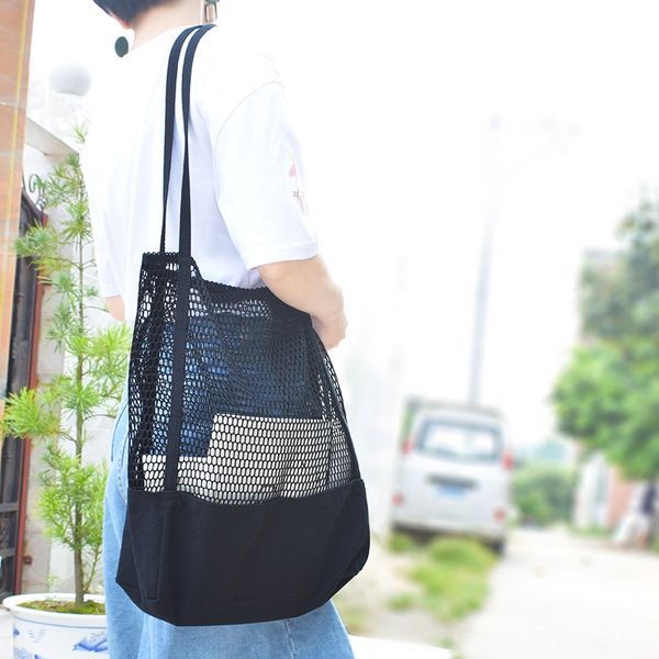 large capacity beach swimming shoulder storage shopping mesh travel leisure canvas hollow shopping bag student storage bag
large capacity beach swimming shoulder storage shopping mesh travel leisure canvas hollow shopping bag student storage bag