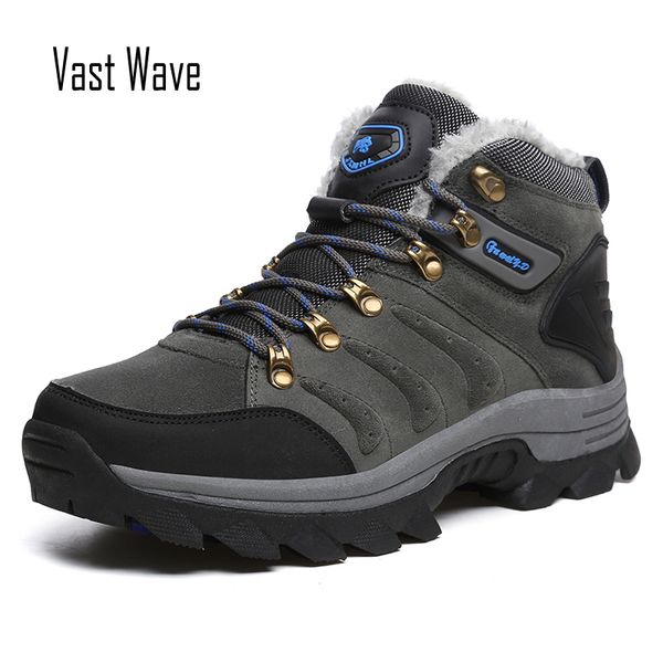 vastwave корова замша snow boots конструктор супер теплый мужчины winter boots повседневный high top plus размер открытый обуви, Black
vastwave корова замша snow boots конструктор супер теплый мужчины winter boots повседневный high top plus размер открытый обуви, Black