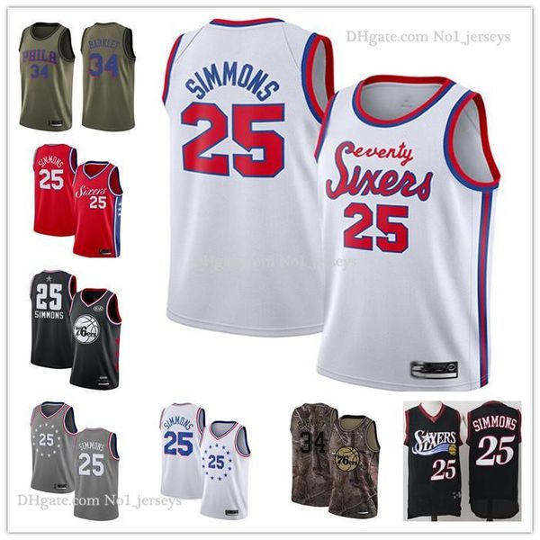custom men's womens youth philadelphia 76ers 25 ben simmons 34 charles white grey red throwback basketball nba jerseys, Black
custom men's womens youth philadelphia 76ers 25 ben simmons 34 charles white grey red throwback basketball nba jerseys, Black