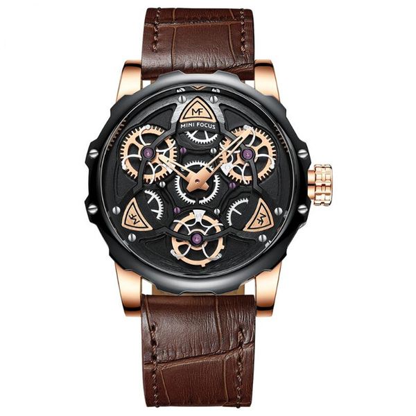 Classic Fashion Design Luxury Men's Bellwether Wrist Watch - Leather Strap Casual Chronograph Watch - Japanese Quartz Movement, Bronze
Classic Fashion Design Luxury Men's Bellwether Wrist Watch - Leather Strap Casual Chronograph Watch - Japanese Quartz Movement, Bronze