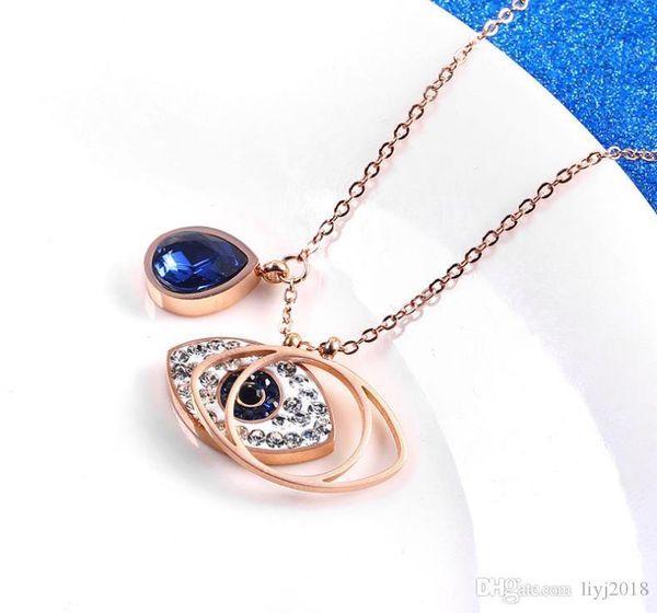 new fashion titanium steel demon eye necklace female korean version of the clavicle chain 18k gold necklace jewelry, Black
new fashion titanium steel demon eye necklace female korean version of the clavicle chain 18k gold necklace jewelry, Black