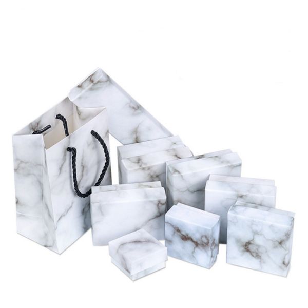 new paper cardboard jewelry boxes storage display carrying box for necklaces bracelets earrings square rectangle marble white gift box, Black;white
new paper cardboard jewelry boxes storage display carrying box for necklaces bracelets earrings square rectangle marble white gift box, Black;white