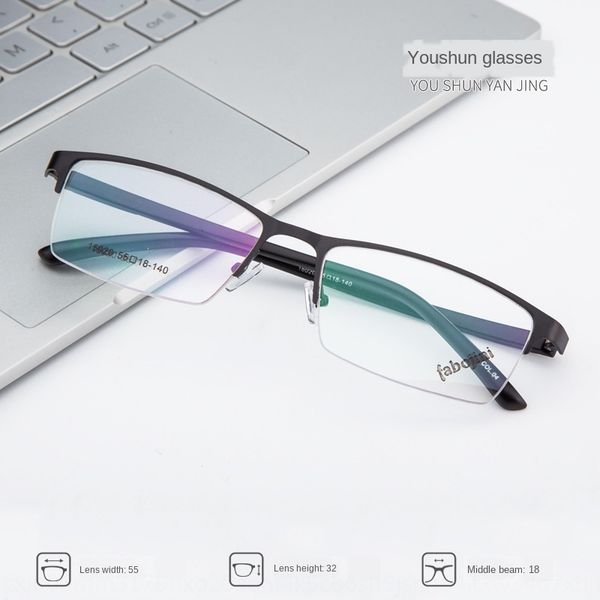 new metal half- myopia frame steel plate middle frame men's glasses danyang 16020 student myopia glasses, Silver
new metal half- myopia frame steel plate middle frame men's glasses danyang 16020 student myopia glasses, Silver
