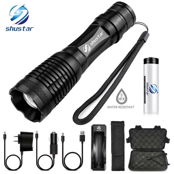 Glare Led Bicycle Light 5 Lighting Modes Zoomable Torch Use 18650 Battery Used For Hunting Camping Night Rides, Etc.