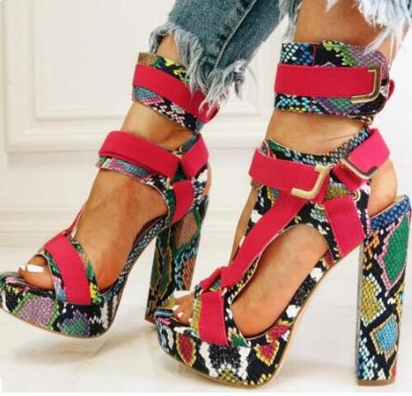 snakeskin print high platform summer gladiator sandals women metal decoration patchwork casual shoes woman square high heels, Black
snakeskin print high platform summer gladiator sandals women metal decoration patchwork casual shoes woman square high heels, Black