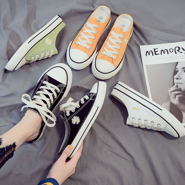 lzxgsj 2020 spring summer women heelless flats shoes canvas shoes low slip-onfemale flats summer slippers casual sneakers, Black
lzxgsj 2020 spring summer women heelless flats shoes canvas shoes low slip-onfemale flats summer slippers casual sneakers, Black