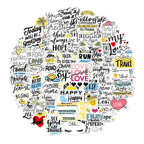 50pcs/lot wholesale inspirational quotes stickers waterproof no-duplicate sticker pcak bottle skateboard luggage notebook car decals
50pcs/lot wholesale inspirational quotes stickers waterproof no-duplicate sticker pcak bottle skateboard luggage notebook car decals