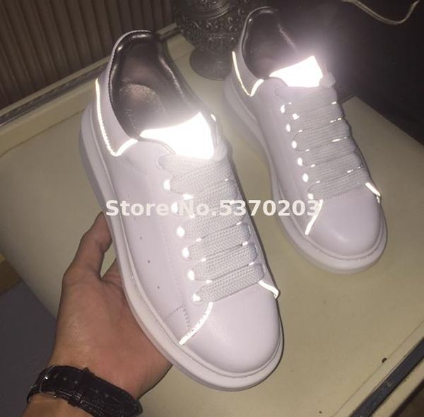 2020 jiamen shoes men women flat shoes spring autumn sneakers genuine leather white reflective size 35-45, Black
2020 jiamen shoes men women flat shoes spring autumn sneakers genuine leather white reflective size 35-45, Black