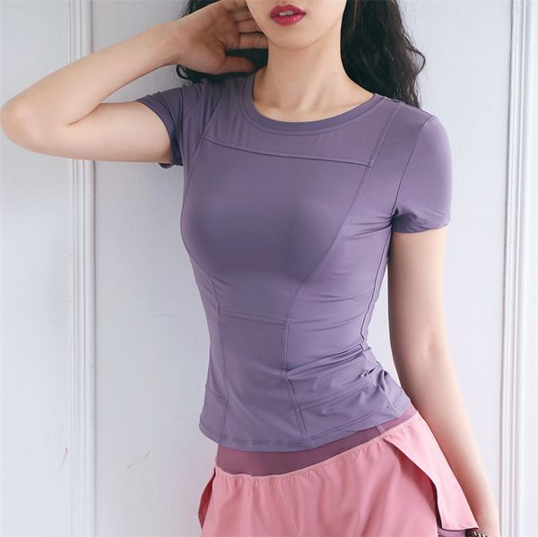 yoga outfits sports short-sleeved t-shirt female quick-drying clothes breathable slim running fitness half sleeve high, White;red
yoga outfits sports short-sleeved t-shirt female quick-drying clothes breathable slim running fitness half sleeve high, White;red