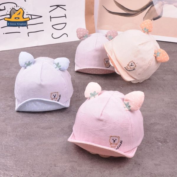 g688 strawberry embroidery bear flip cap cap strawberry baby hat summer baby hat cotton duck tongue, Blue;gray
g688 strawberry embroidery bear flip cap cap strawberry baby hat summer baby hat cotton duck tongue, Blue;gray