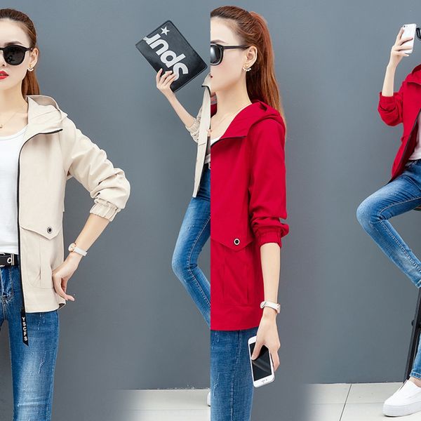 figure rongchun autumn casual women's windbreaker jacket jacket korean style fashion loose hooded windbreaker coat women's clothin, Tan;black
figure rongchun autumn casual women's windbreaker jacket jacket korean style fashion loose hooded windbreaker coat women's clothin, Tan;black