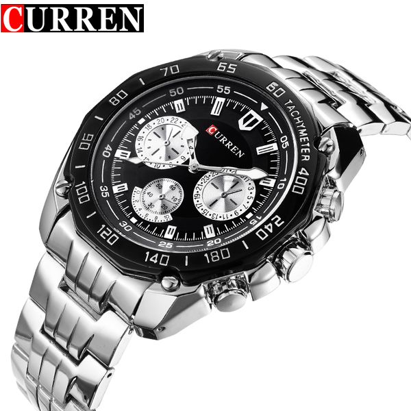 wristwatches curren brand fashion quartz watch men's casual waterproof army wristwatch relojes hombre 2021 full steel, Slivery;brown
wristwatches curren brand fashion quartz watch men's casual waterproof army wristwatch relojes hombre 2021 full steel, Slivery;brown