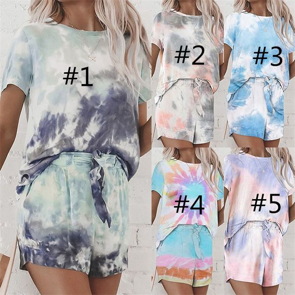 s-xxl женщина tie-dye печать tracksuit loungewear с коротким рукавом + шорты из двух частей одежды костюма халата лето дамы пижамы наборы ly, White
s-xxl женщина tie-dye печать tracksuit loungewear с коротким рукавом + шорты из двух частей одежды костюма халата лето дамы пижамы наборы ly, White