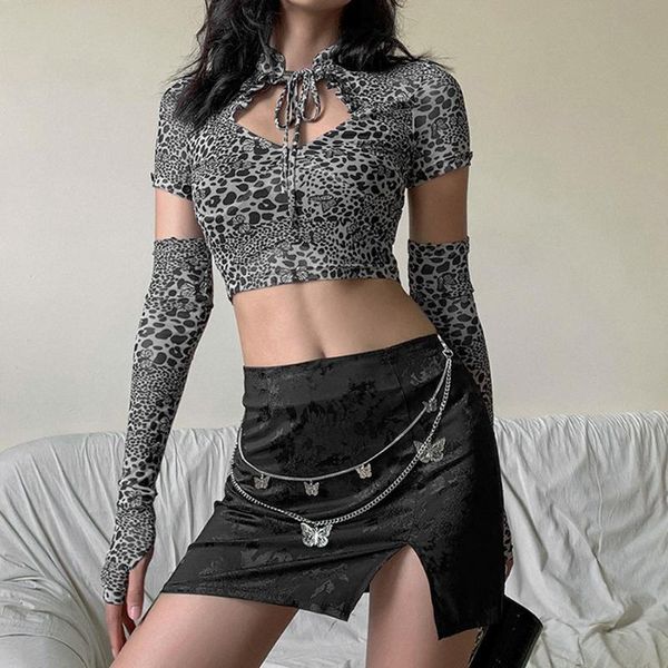 gothic e-girl leopard print women summer crop mesh hollow out and bandage front shirts patchwork bodycon yoga, White;red
gothic e-girl leopard print women summer crop mesh hollow out and bandage front shirts patchwork bodycon yoga, White;red