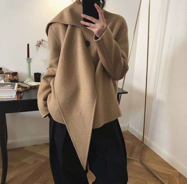 lufu осень и зима нового корейский шика простого ленивого шарф воротник двухстороннее шерстяной шарф шерсть шерсть пальто шерстяное пальто д, Black
lufu осень и зима нового корейский шика простого ленивого шарф воротник двухстороннее шерстяной шарф шерсть шерсть пальто шерстяное пальто д, Black