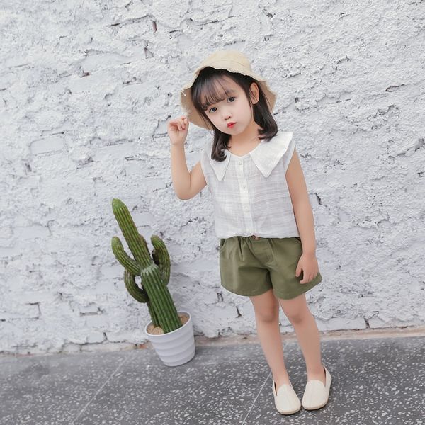 9o8xz tongyan summer clothes doll 2020 new children's cotton shirt girls solid color doll collar korea sleeveless shirt, White;black
9o8xz tongyan summer clothes doll 2020 new children's cotton shirt girls solid color doll collar korea sleeveless shirt, White;black
