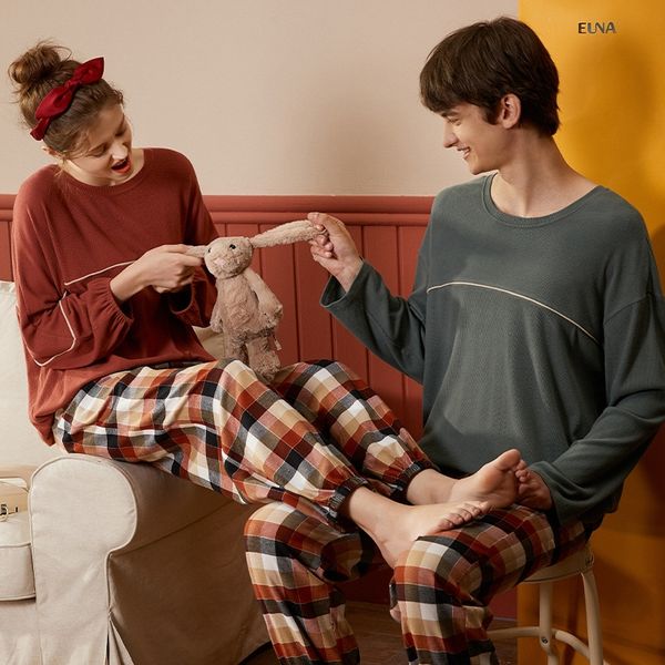 new couple women's knitted long sleeve men's korean loose home wear pajamas pajamas autumn casual outdoor wear suit, Blue;red
new couple women's knitted long sleeve men's korean loose home wear pajamas pajamas autumn casual outdoor wear suit, Blue;red