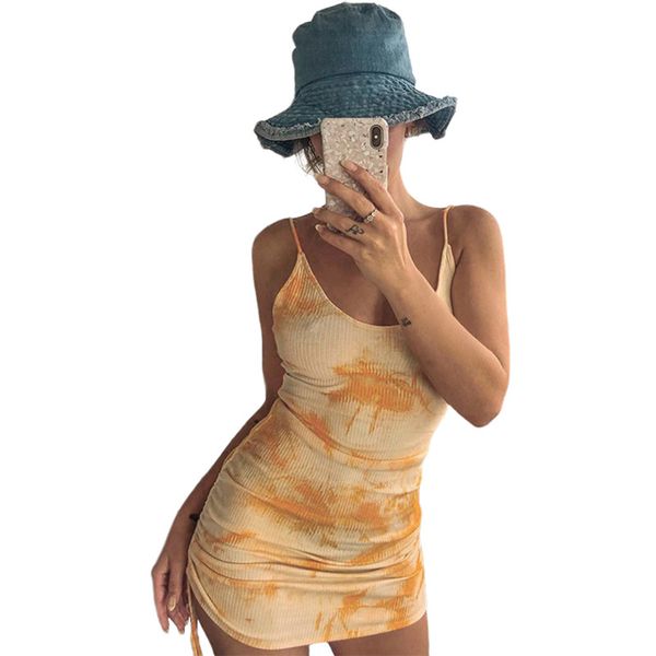 women spaghetti strap summer dress female sleeveless pleated dress tie dye print u-neck bandage dresses for women orange s//l, Black;gray
women spaghetti strap summer dress female sleeveless pleated dress tie dye print u-neck bandage dresses for women orange s//l, Black;gray