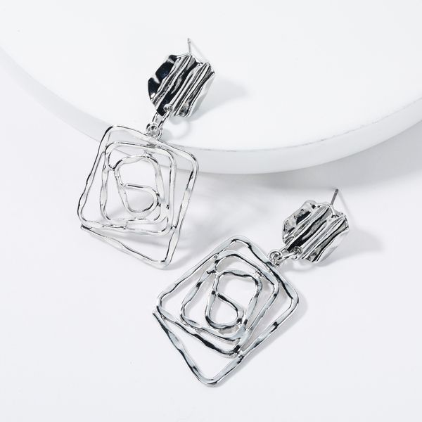 exaggerated temperament square alloy hollow spiral exaggerated personalized earrings women's minimalist wind earring, Golden
exaggerated temperament square alloy hollow spiral exaggerated personalized earrings women's minimalist wind earring, Golden