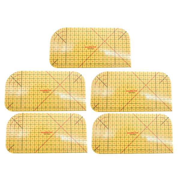 5x diy patchwork ironing control ruler sewing tools knitting accessories, Black
5x diy patchwork ironing control ruler sewing tools knitting accessories, Black