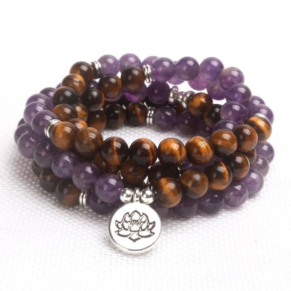 ame-thyst tiger eye stone yogi reiki lotus tree life charm bracelet jewelry 108 mala nature stone necklace, Black
ame-thyst tiger eye stone yogi reiki lotus tree life charm bracelet jewelry 108 mala nature stone necklace, Black