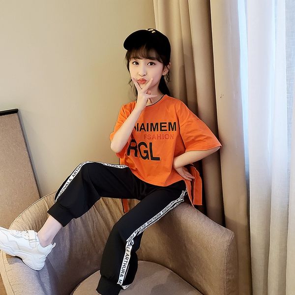 nwuue 2020 clothing summer new girlsshort sleeve suit medium and large half sleeve t-shirt ankle-length pants children's children
nwuue 2020 clothing summer new girlsshort sleeve suit medium and large half sleeve t-shirt ankle-length pants children's children