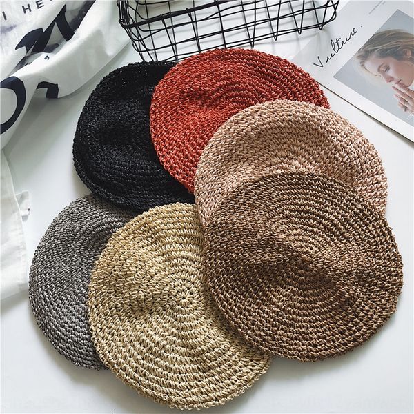 niche handmade summer straw braided concave shape painter's beret beret art painter hat women's hat, Blue;gray
niche handmade summer straw braided concave shape painter's beret beret art painter hat women's hat, Blue;gray