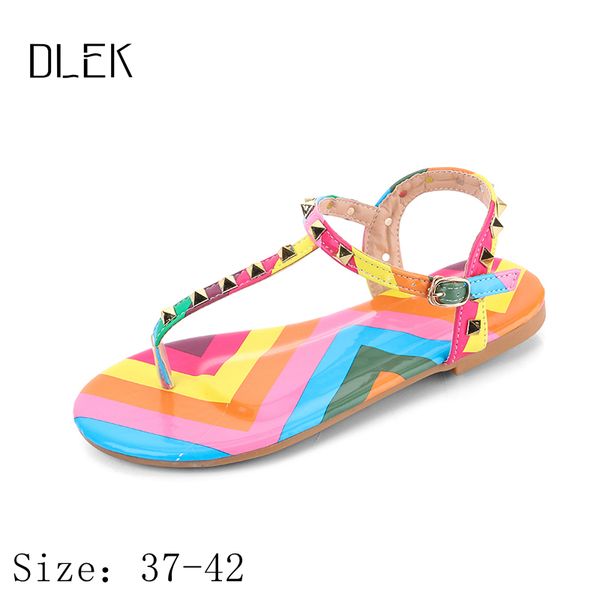 web celebrity cross border american flats sandals ladies roman rivet tie with t-mouth fashion flip-flop sandals, Black
web celebrity cross border american flats sandals ladies roman rivet tie with t-mouth fashion flip-flop sandals, Black