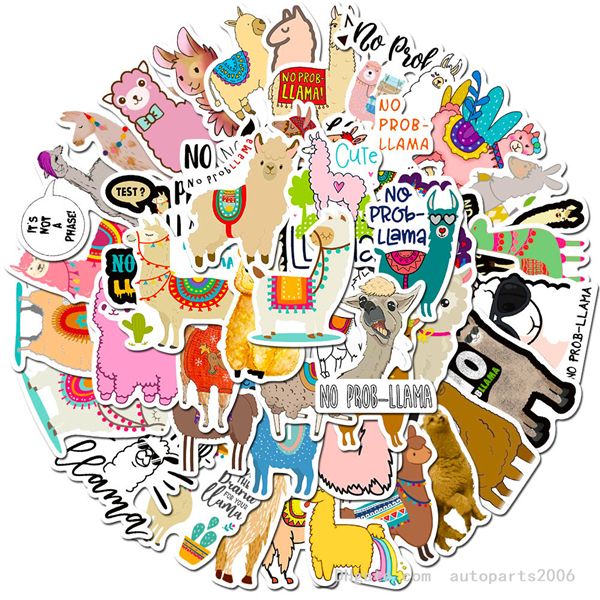 50pcs/lot ale cure llama stickers waterproof no-duplicate sticker for kids toys helmet refrigerator suitcase lapphone guitar decals
50pcs/lot ale cure llama stickers waterproof no-duplicate sticker for kids toys helmet refrigerator suitcase lapphone guitar decals