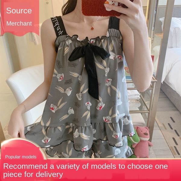 new casual sleeveless milk silk lively cute underwear milk silk clothing clothes home clothes set seamless women's home wear, Blue;red
new casual sleeveless milk silk lively cute underwear milk silk clothing clothes home clothes set seamless women's home wear, Blue;red