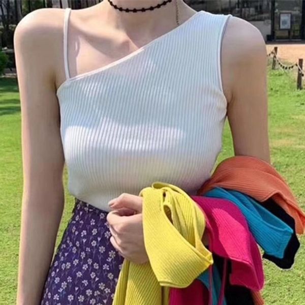 irsqo oblique collar female summer camisole nursing vest wear korean style web celebrity slim outer wear breathable care machine sling, Camo
irsqo oblique collar female summer camisole nursing vest wear korean style web celebrity slim outer wear breathable care machine sling, Camo