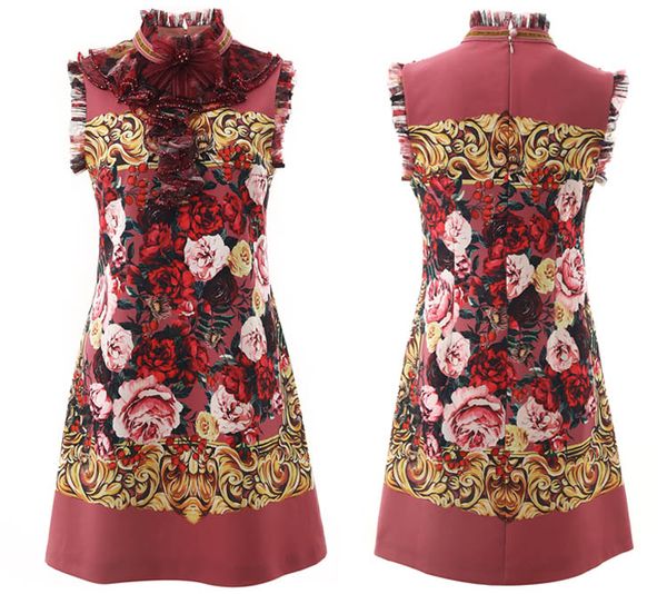 heavy industry nail drill rose printing bow tie slim dress new elegant celebrity fashion in spring and summer 2020
heavy industry nail drill rose printing bow tie slim dress new elegant celebrity fashion in spring and summer 2020