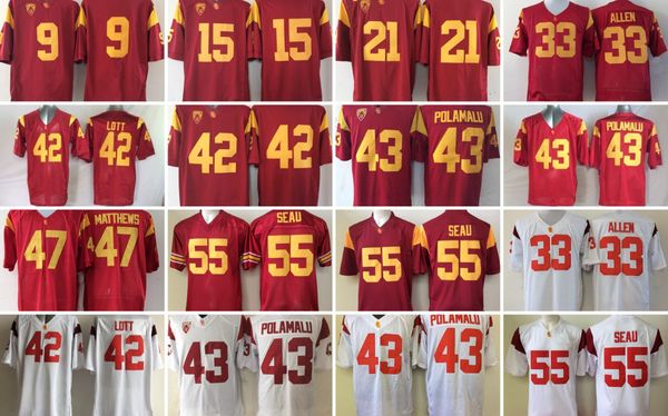mens ncaa usc trojans college jerseys #33 marcus allen 42 ronnie lott 43 troy polamalu 47 matthews junior seau #9 #15 football jersey, Black
mens ncaa usc trojans college jerseys #33 marcus allen 42 ronnie lott 43 troy polamalu 47 matthews junior seau #9 #15 football jersey, Black