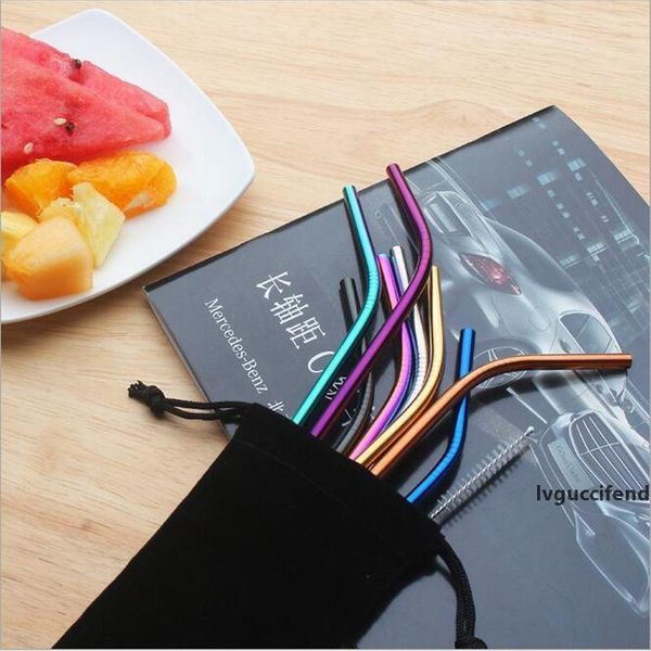 215*6mm/267*6mm fda black / rainbow / rose gold /gold stainless steel straws eco-friendly reusable straw drinking tool food grade straws
215*6mm/267*6mm fda black / rainbow / rose gold /gold stainless steel straws eco-friendly reusable straw drinking tool food grade straws