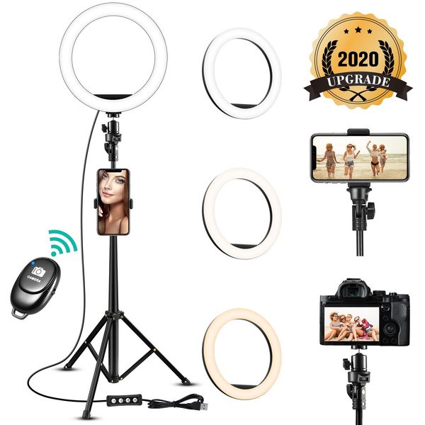 Remote LED Selfie Ring Light 8 inch Dimmable Camera Phone Ring Lamp With Tripod Stand Phone Holder For Makeup Video Live Studio
Remote LED Selfie Ring Light 8 inch Dimmable Camera Phone Ring Lamp With Tripod Stand Phone Holder For Makeup Video Live Studio